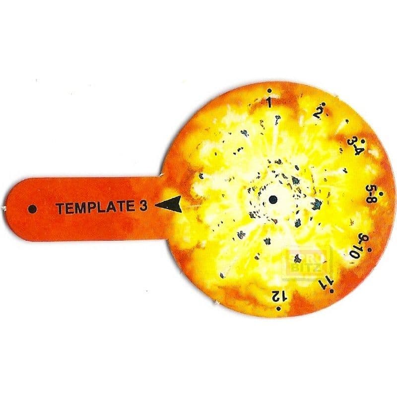 1" inch Grenade Bomb Blast Template 3 from Warhammer 40,000 2nd Edition