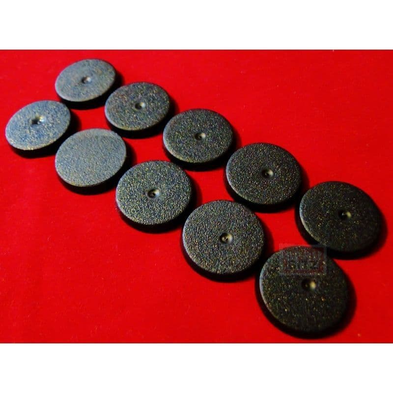 10x 25mm Games Workshop Black Bases