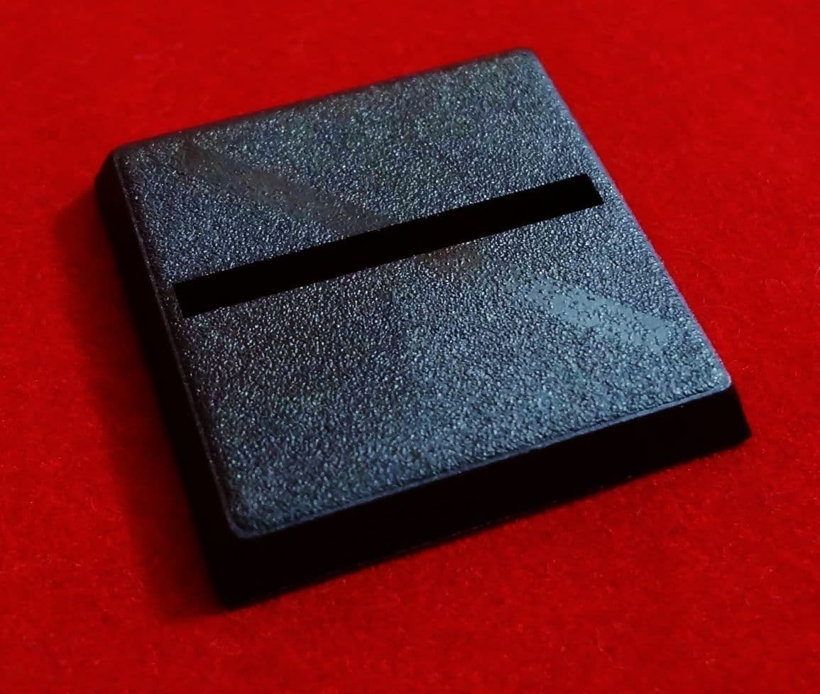 25mm Games Workshop Square slotta slotted plastic black Warhammer Wargame Base