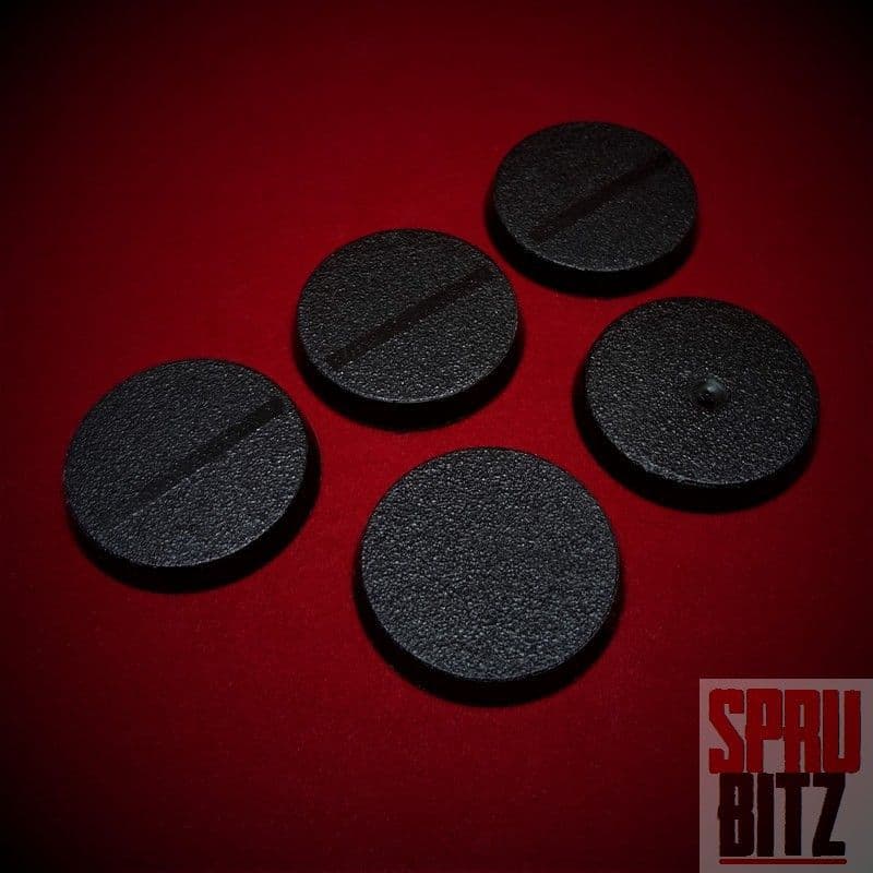 5x 32mm Games Workshop Black Bases