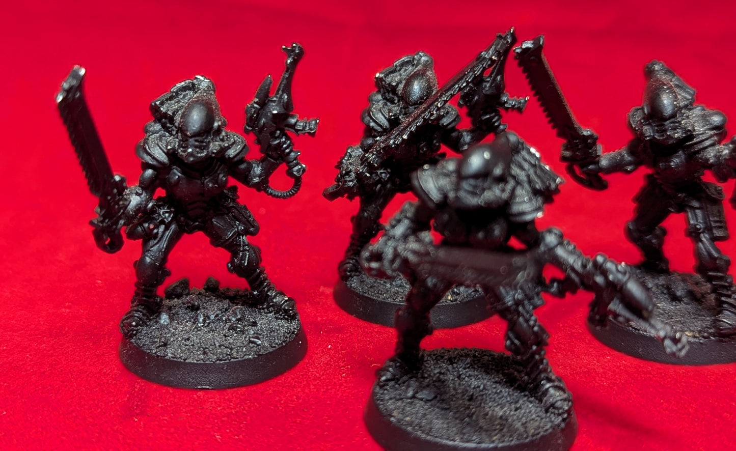 Eldar Aeldari Striking Scorpions x4 (metal OOP) undercoated black