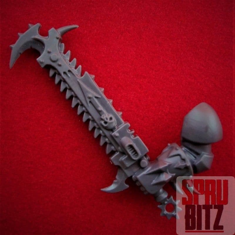 Chaos Space Marine Raptors Warp Talons Left Arm Chainsword (A)