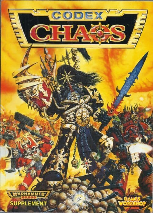 Chaos Space Marines Codex rulebook (1996 edition) OOP