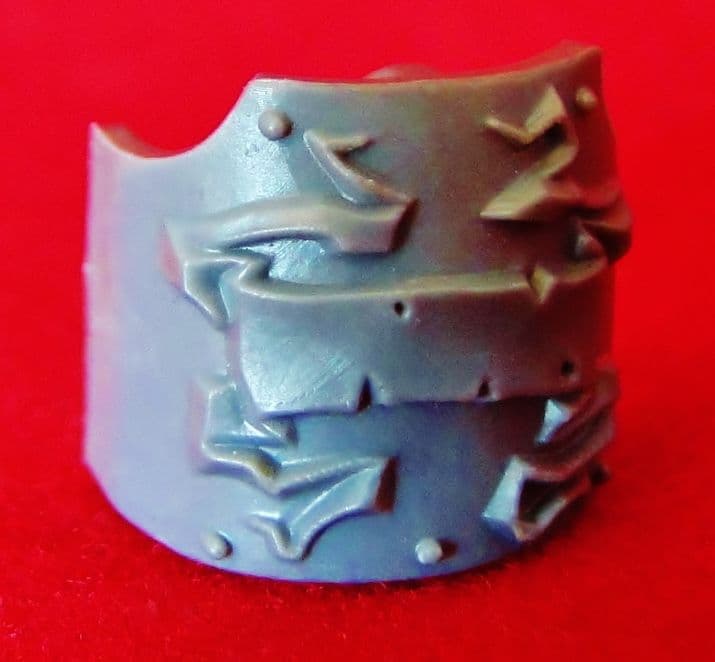 Dark Angel Ravenwing Deathwing Dreadnought Leg Shin Plate scroll