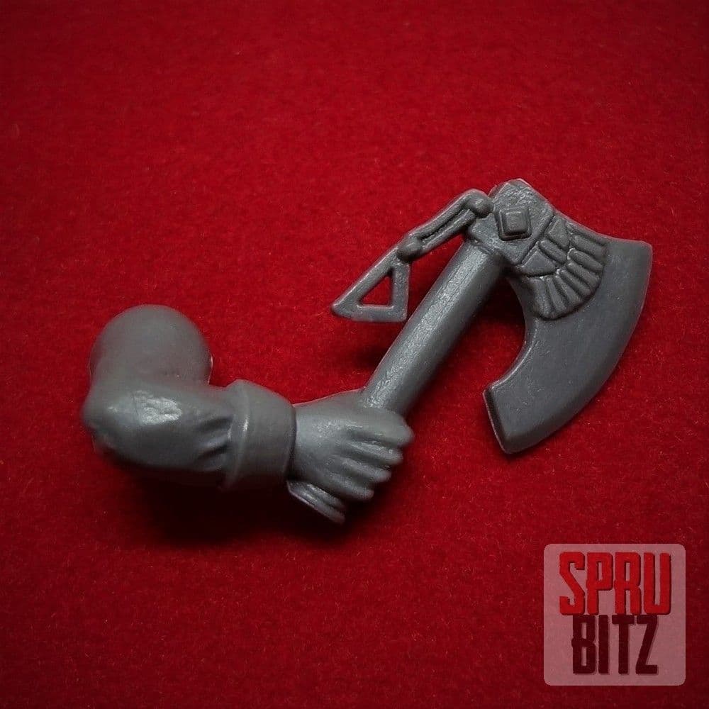Dwarf Warriors Axe right arm (B)