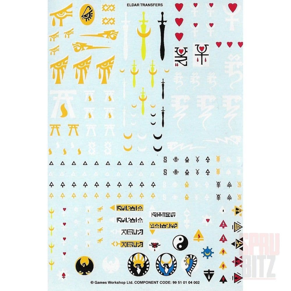 Eldar Transfer Sheet (troop)