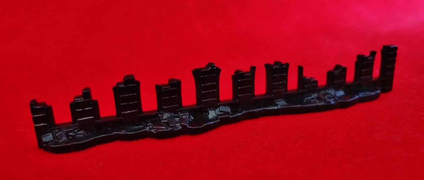 Epic 40,000 Ruined Wall Barricade Scenery x1 (C)