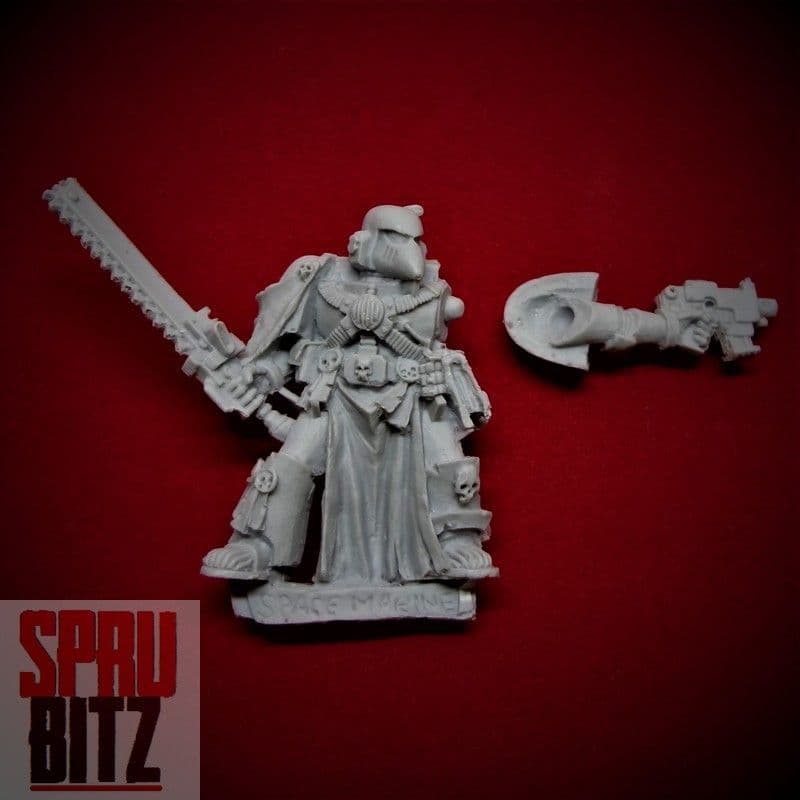 Space Marine Veteran with Chainsword Beaky (finecast)