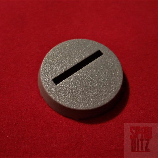 25mm Slotted Grey Base from Warhammer 40,000 2nd Edition