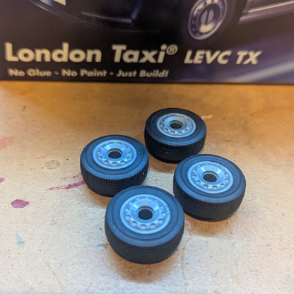 Airfix QuickBuild London Taxi Set of Wheels and Tyres