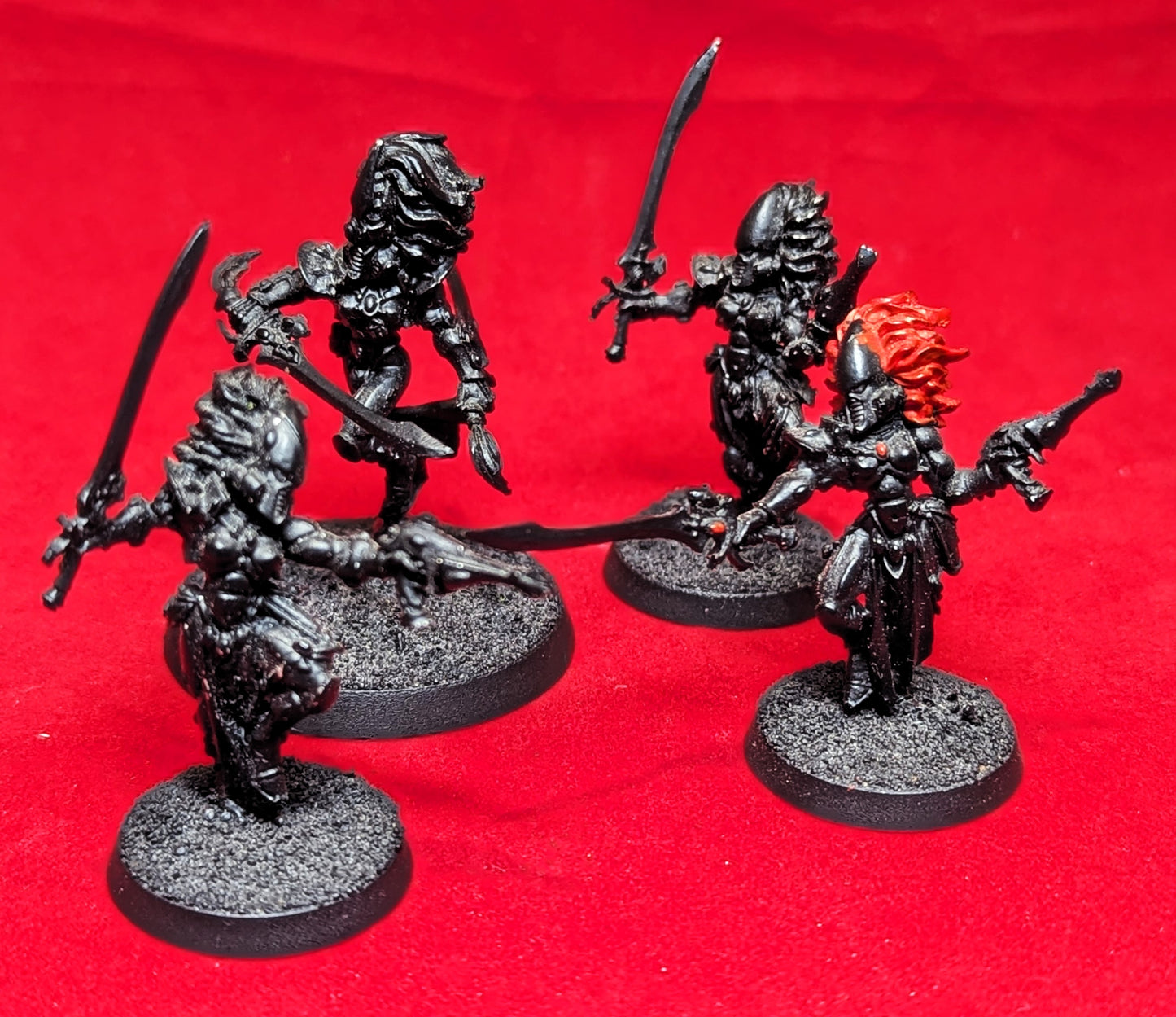 Eldar Aeldari Howling Banshees x4 (metal OOP) undercoated black