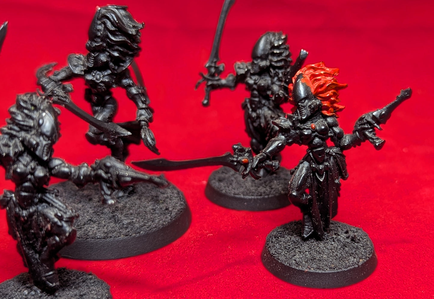 Eldar Aeldari Howling Banshees x4 (metal OOP) undercoated black