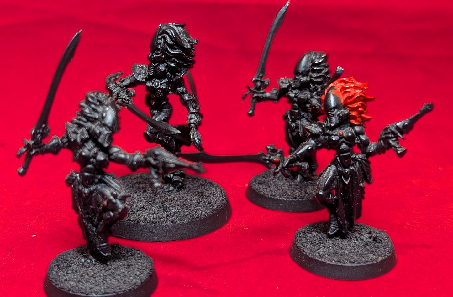 Eldar Aeldari Howling Banshees x4 (metal OOP) undercoated black