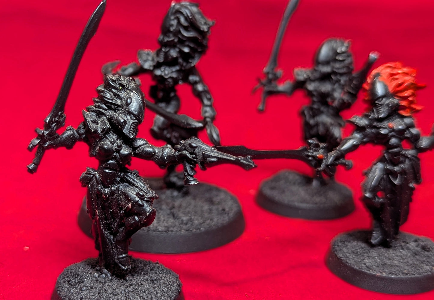 Eldar Aeldari Howling Banshees x4 (metal OOP) undercoated black