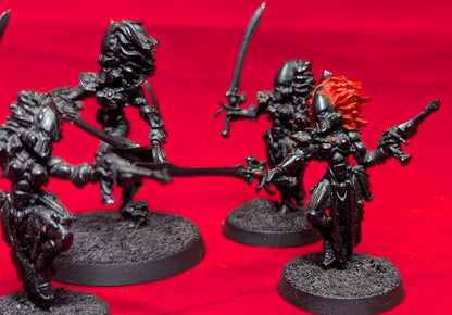 Eldar Aeldari Howling Banshees x4 (metal OOP) undercoated black
