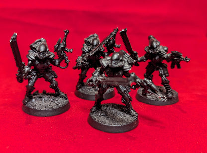 Eldar Aeldari Striking Scorpions x4 (metal OOP) undercoated black