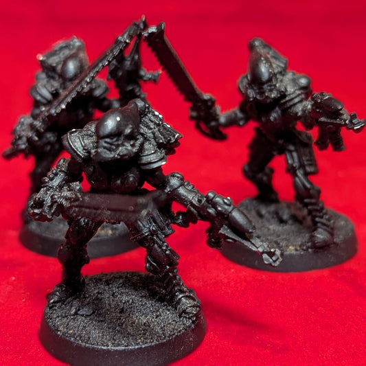 Eldar Aeldari Striking Scorpions x4 (metal OOP) undercoated black