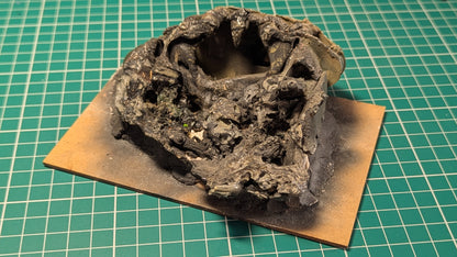 Melted Leman Russ Tank / Rhino Scenery part painted