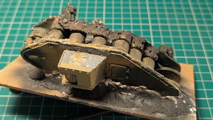 Melted Leman Russ Tank / Rhino Scenery part painted