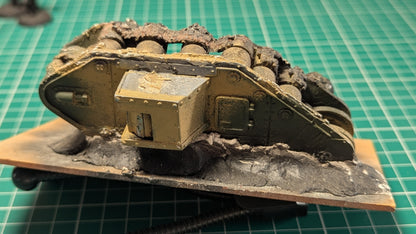 Melted Leman Russ Tank / Rhino Scenery part painted