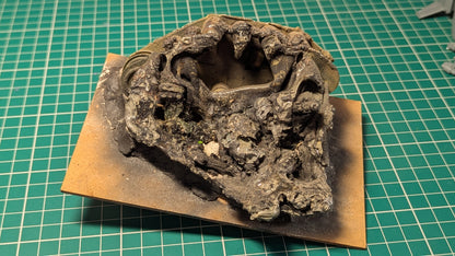 Melted Leman Russ Tank / Rhino Scenery part painted