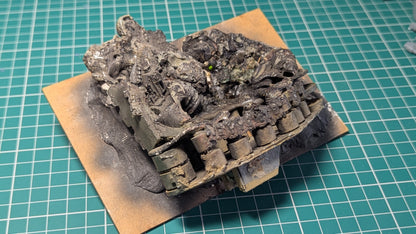 Melted Leman Russ Tank / Rhino Scenery part painted