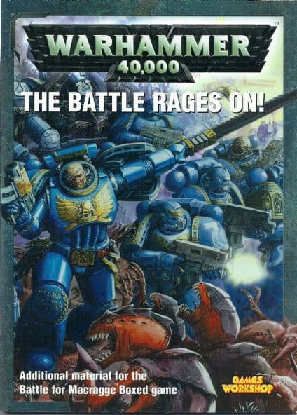 Battle for Macragge The Battle Rages On! Additional Material rulebook (2004 4th edition) A4 paperback