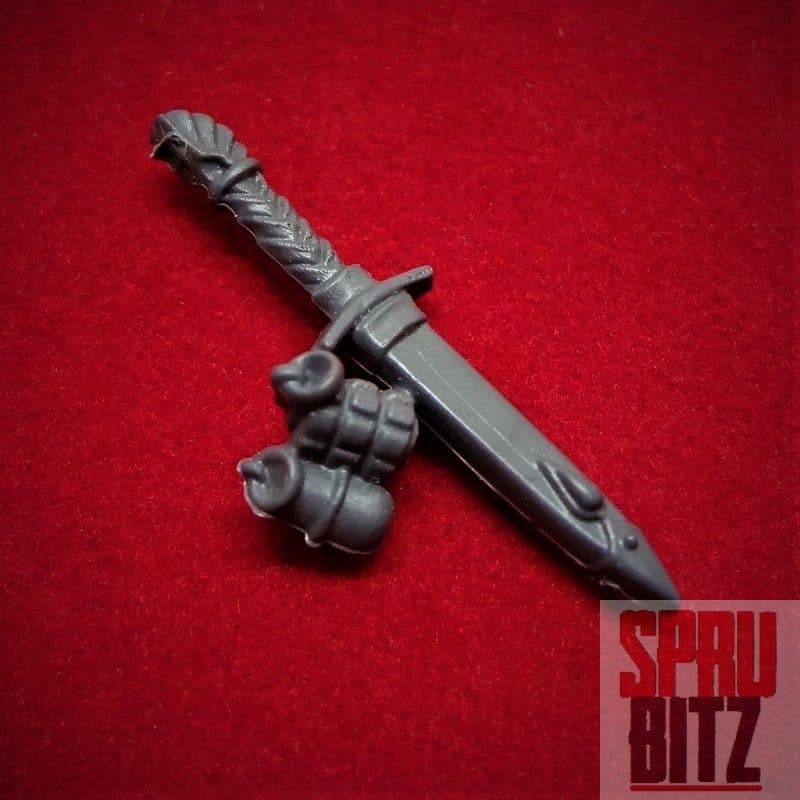 Blood Angel Death Company Combat Knife and Grenades accessory
