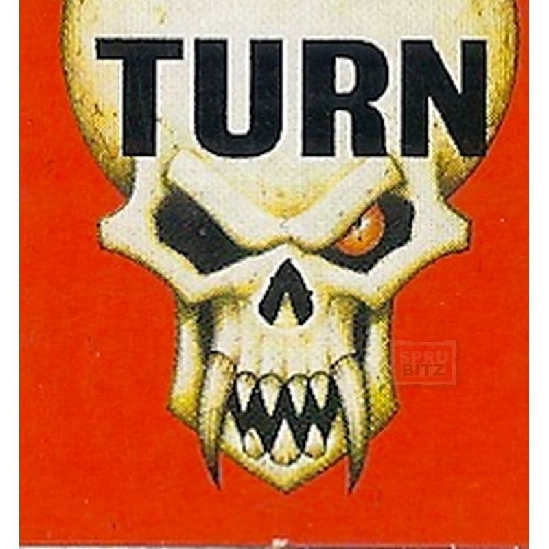 Blood Bowl Turn Counter Card Red