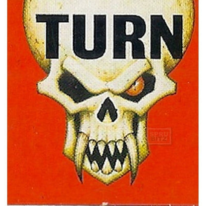 Blood Bowl Turn Counter Card Red