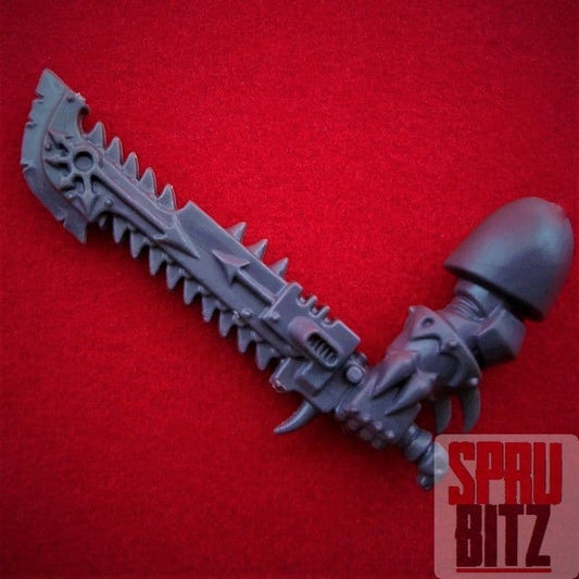 Chaos Space Marine Raptors Warp Talons Left Arm Chainsword (B)