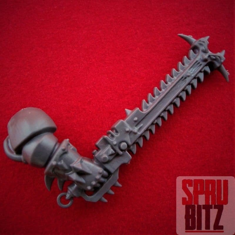 Chaos Space Marine Raptors Warp Talons Right Arm Chainsword (A)