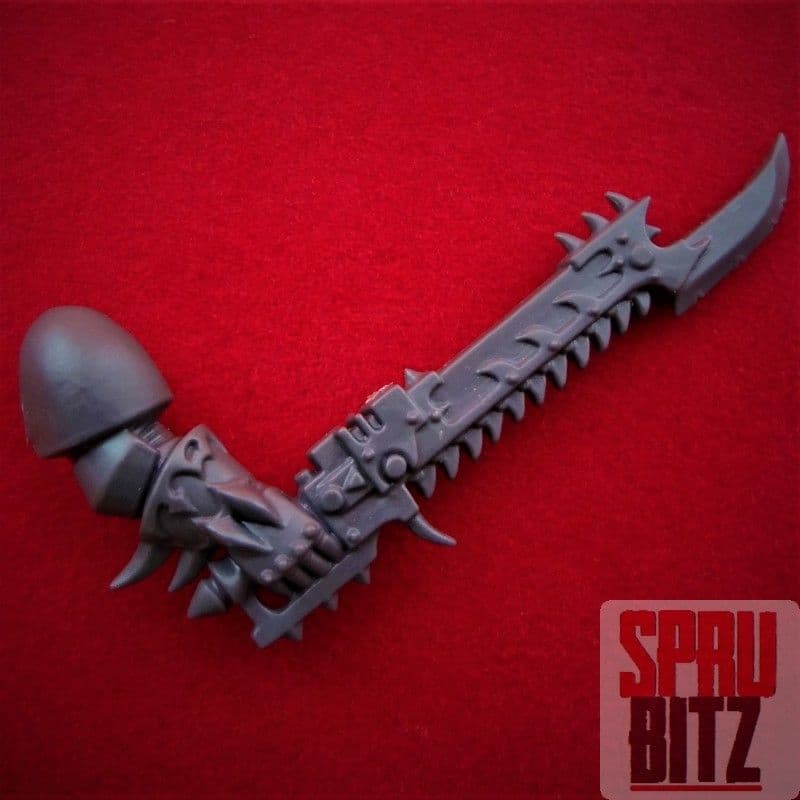 Chaos Space Marine Raptors Warp Talons Right Arm Chainsword (C)