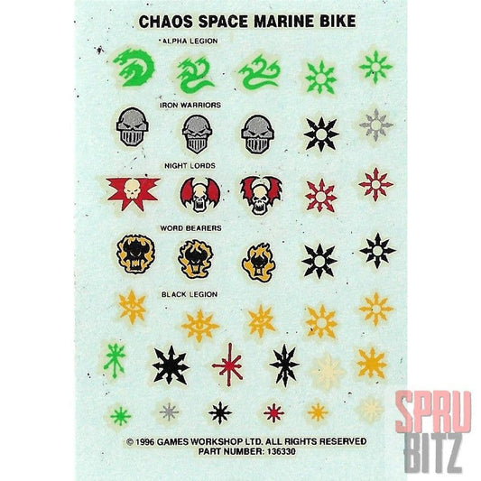 Chaos Space Marines Bike Transfer Sheet (1996)