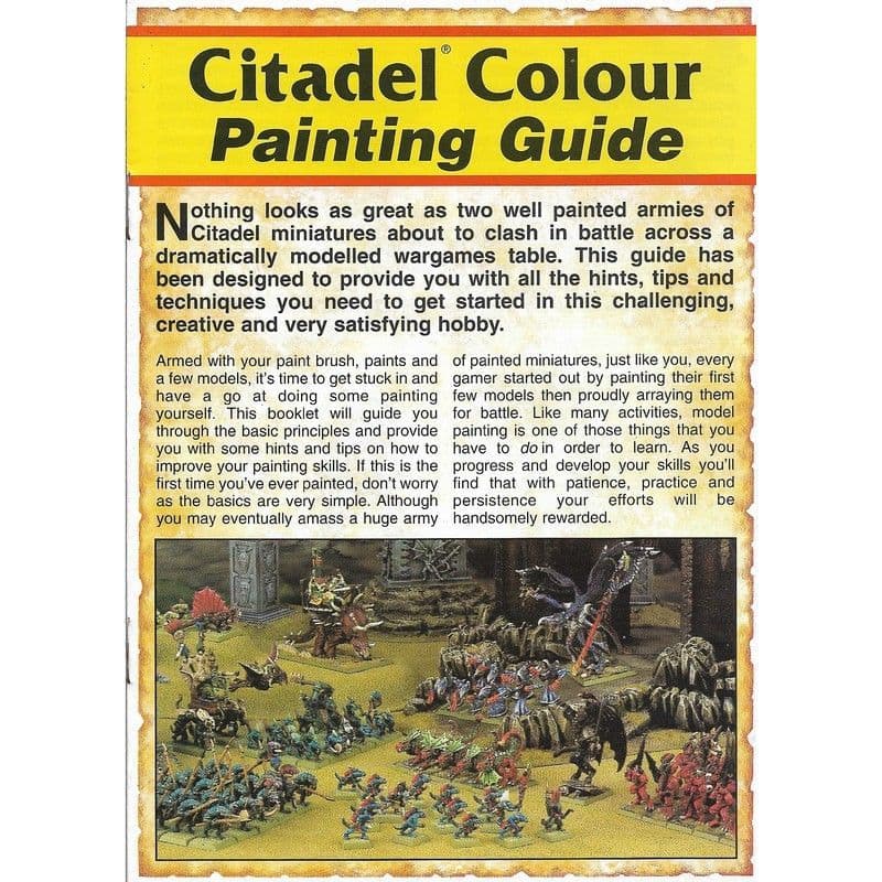 Citadel Colour Painting Guide Pamphlet (1998)