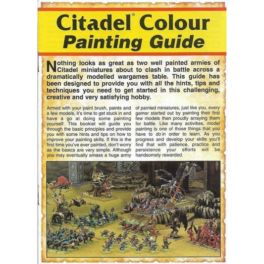 Citadel Colour Painting Guide Pamphlet (1998)
