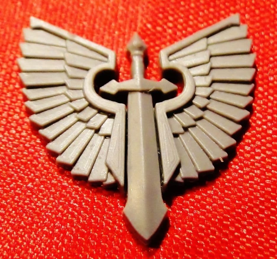 Dark Angel Ravenwing Large Vehicle Icon Symbol (sword)