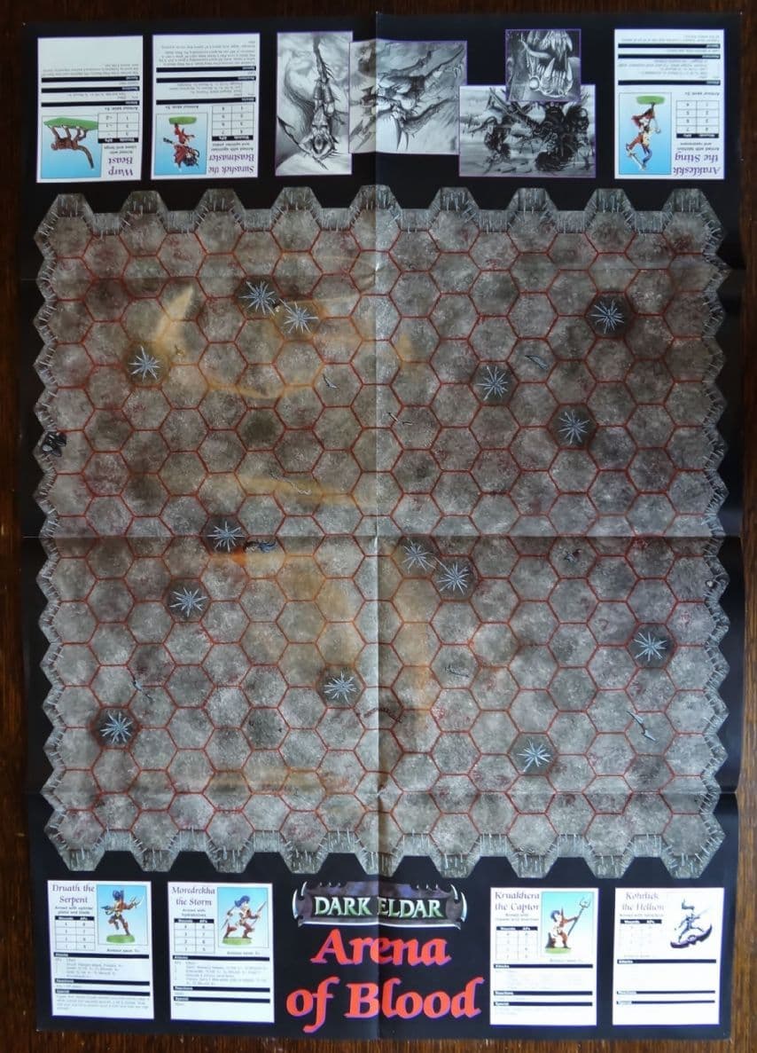 Dark Eldar Arena of Blood Fold Out Play Mat (White Dwarf pull-out)