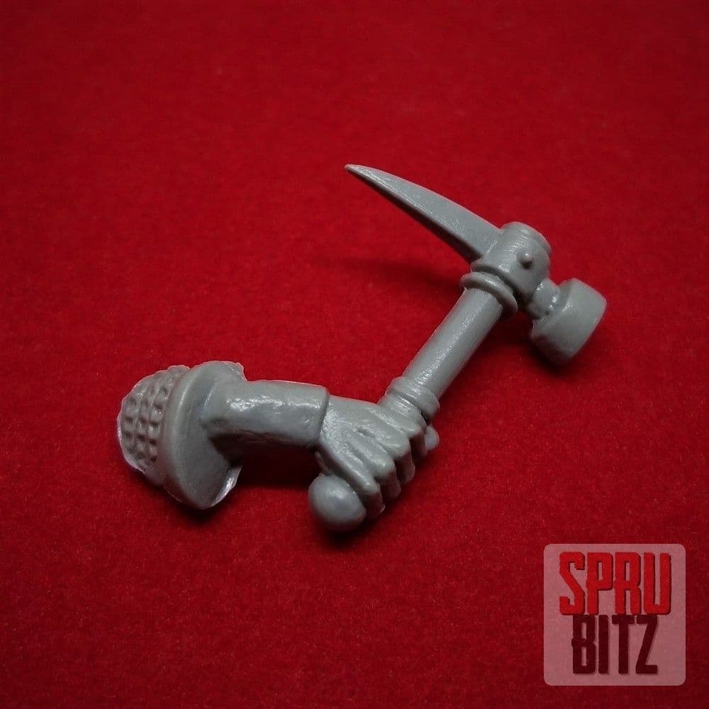Dwarf Miner Pickaxe right arm