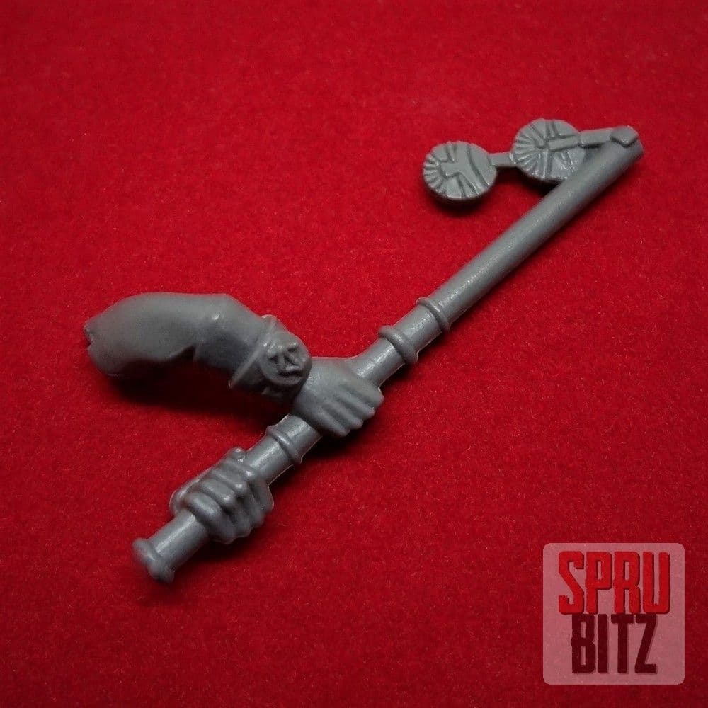 Dwarf Warriors Two-handed Standard Bearer Banner Pole