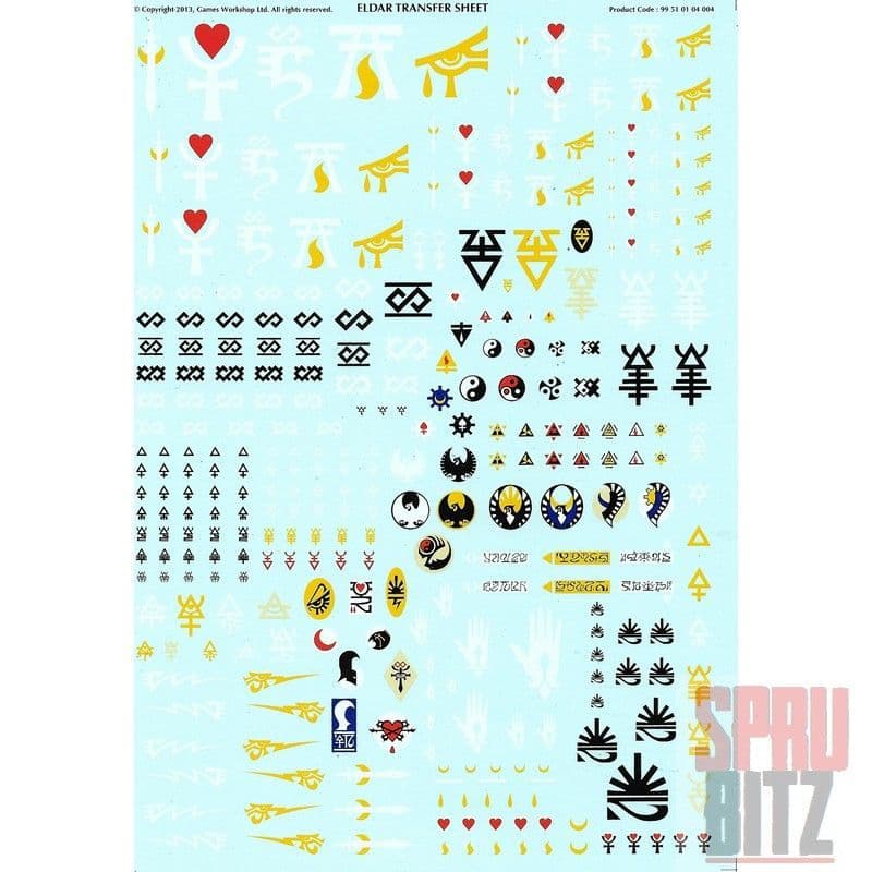 Eldar Transfer Sheet (2013)