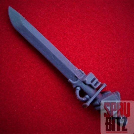 Grey Knights Strike Squad Nemesis Left Hand Power Sword Skull (A)