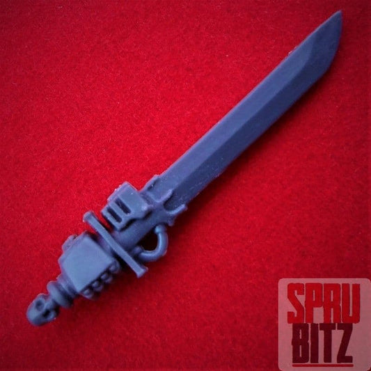 Grey Knights Strike Squad Nemesis Right Hand Power Sword Skull (A)