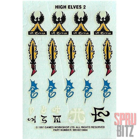 High Elves 2 Transfer Sheet (1997)