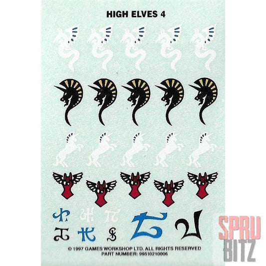 High Elves 4 Transfer Sheet (1997)