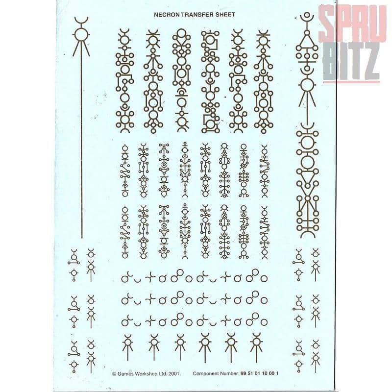 Necron Transfer Sheet (2001)