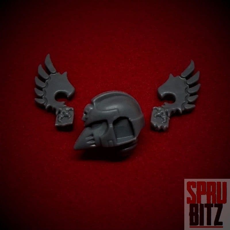 Ravenwing Command Squad Helmet with Wings set