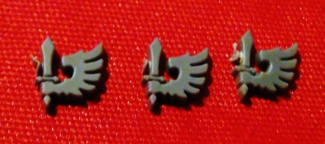 Ravenwing Small Icon Symbol set of 3 (left facing)