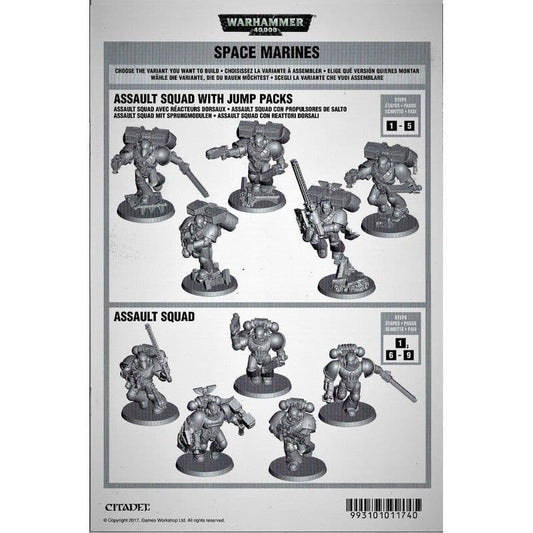 Space Marine Assault Squad Assembly Instructions Rules (2017)