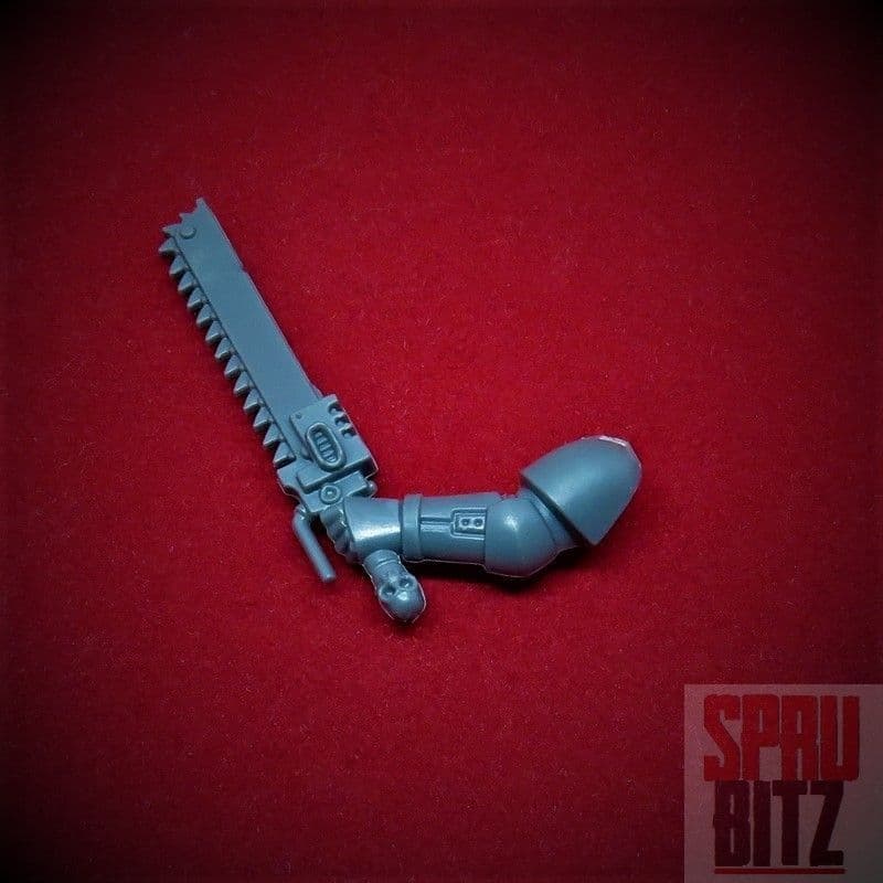 Space Marine Assault Squad Chainsword Skull Pommel (A)